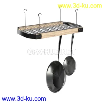 厨房用品,油盐酱醋,保鲜袋,平底锅,锅盆,盛具,酒架,勺子,称,电子称,烤箱等模型的图片31
