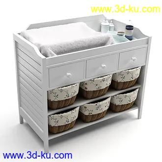 儿童用品,小木椅,布娃娃,玩具熊,婴儿车,儿童床,儿童书桌,摇篮,儿童小车,铅笔,玩具车等模型合集的图片46