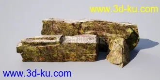 花园场景,草坪,园艺,园林景观,草地,树桩,假山,小水池,石头,岩石,欧式亭子等模型合集的图片31