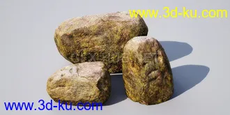 花园场景,草坪,园艺,园林景观,草地,树桩,假山,小水池,石头,岩石,欧式亭子等模型合集的图片32