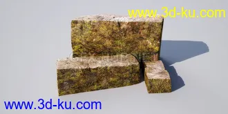 花园场景,草坪,园艺,园林景观,草地,树桩,假山,小水池,石头,岩石,欧式亭子等模型合集的图片36