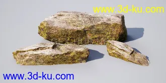花园场景,草坪,园艺,园林景观,草地,树桩,假山,小水池,石头,岩石,欧式亭子等模型合集的图片38