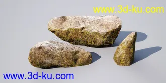 花园场景,草坪,园艺,园林景观,草地,树桩,假山,小水池,石头,岩石,欧式亭子等模型合集的图片43