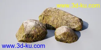 花园场景,草坪,园艺,园林景观,草地,树桩,假山,小水池,石头,岩石,欧式亭子等模型合集的图片50