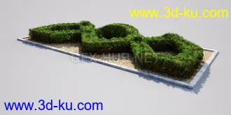 花园场景,草坪,园艺,园林景观,草地,树桩,假山,小水池,石头,岩石,欧式亭子等模型合集的图片61