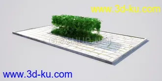 花园场景,草坪,园艺,园林景观,草地,树桩,假山,小水池,石头,岩石,欧式亭子等模型合集的图片67
