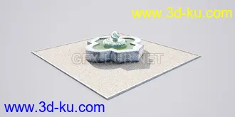 花园场景,草坪,园艺,园林景观,草地,树桩,假山,小水池,石头,岩石,欧式亭子等模型合集的图片76