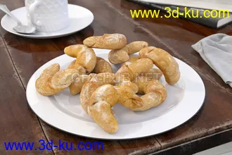 面包,蛋糕,甜点,披萨,热狗,三明治,汉堡包,卷饼,炸鸡,香肠,鱼干,饼干等食物模型合集的图片