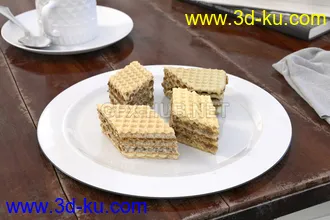 面包,蛋糕,甜点,披萨,热狗,三明治,汉堡包,卷饼,炸鸡,香肠,鱼干,饼干等食物模型合集的图片20