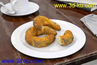 面包,蛋糕,甜点,披萨,热狗,三明治,汉堡包,卷饼,炸鸡,香肠,鱼干,饼干等食物模型合集的图片