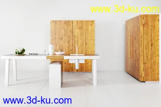 厨房场景,厨柜,厨房物品,厨房设备等模型合集的图片