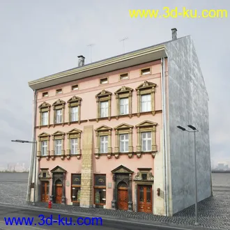 欧式建筑,楼房,公寓,大楼,大厦,等建筑模型合集的图片