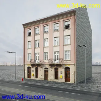 欧式建筑,楼房,公寓,大楼,大厦,等建筑模型合集的图片14