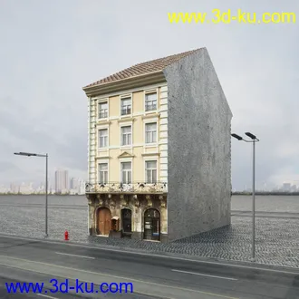 欧式建筑,楼房,公寓,大楼,大厦,等建筑模型合集的图片