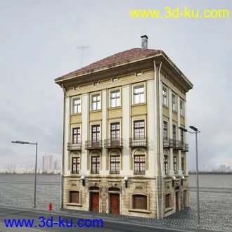 欧式建筑,楼房,公寓,大楼,大厦,等建筑模型合集的图片28
