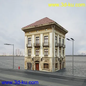 欧式建筑,楼房,公寓,大楼,大厦,等建筑模型合集的图片
