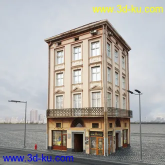 欧式建筑,楼房,公寓,大楼,大厦,等建筑模型合集的图片32