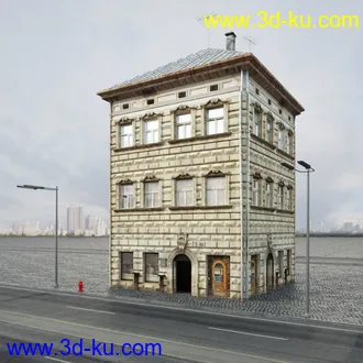 欧式建筑,楼房,公寓,大楼,大厦,等建筑模型合集的图片39