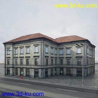欧式建筑,楼房,公寓,大楼,大厦,等建筑模型合集的图片46