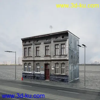 欧式建筑,楼房,公寓,大楼,大厦,等建筑模型合集的图片81