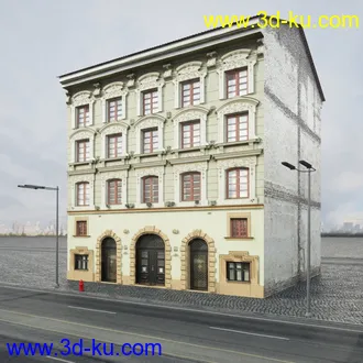 欧式建筑,楼房,公寓,大楼,大厦,等建筑模型合集的图片89