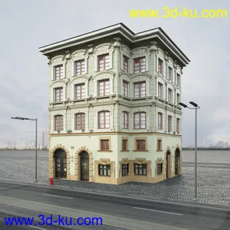 欧式建筑,楼房,公寓,大楼,大厦,等建筑模型合集的图片92