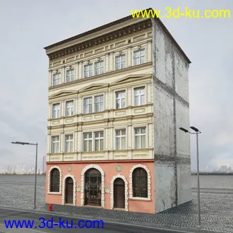 欧式建筑,楼房,公寓,大楼,大厦,等建筑模型合集的图片94
