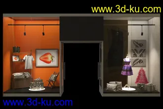 商品展览柜,橱窗,展台,商店等模型合集的图片