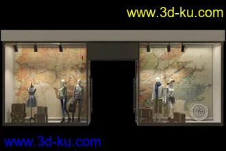 商品展览柜,橱窗,展台,商店等模型合集的图片
