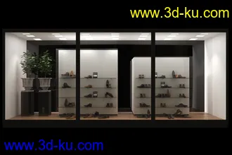 商品展览柜,橱窗,展台,商店等模型合集的图片
