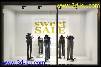 商品展览柜,橱窗,展台,商店等模型合集的图片