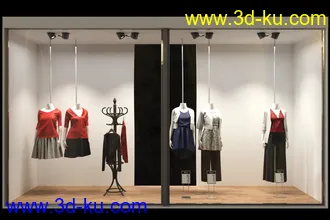 商品展览柜,橱窗,展台,商店等模型合集的图片