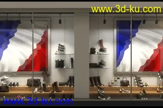 商品展览柜,橱窗,展台,商店等模型合集的图片