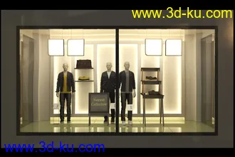 商品展览柜,橱窗,展台,商店等模型合集的图片