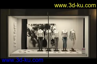 商品展览柜,橱窗,展台,商店等模型合集的图片