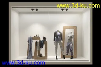 商品展览柜,橱窗,展台,商店等模型合集的图片