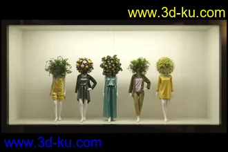 商品展览柜,橱窗,展台,商店等模型合集的图片