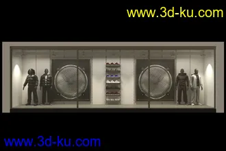 商品展览柜,橱窗,展台,商店等模型合集的图片