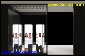 商品展览柜,橱窗,展台,商店等模型合集的图片