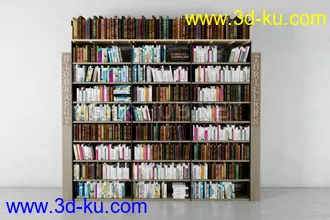 书架,书本,书箱,书柜,油画,画册等模型合集的图片