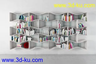 书架,书本,书箱,书柜,油画,画册等模型合集的图片