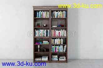 书架,书本,书箱,书柜,油画,画册等模型合集的图片