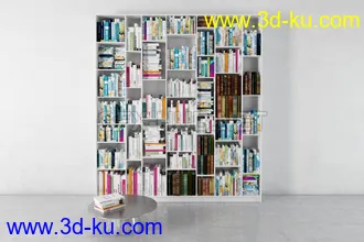 书架,书本,书箱,书柜,油画,画册等模型合集的图片