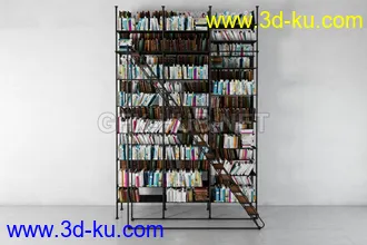 书架,书本,书箱,书柜,油画,画册等模型合集的图片