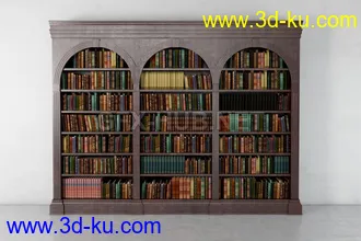 书架,书本,书箱,书柜,油画,画册等模型合集的图片