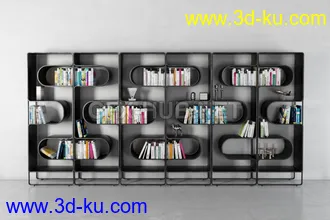 书架,书本,书箱,书柜,油画,画册等模型合集的图片