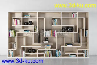 书架,书本,书箱,书柜,油画,画册等模型合集的图片