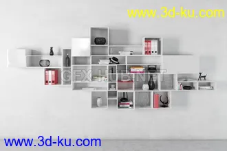 书架,书本,书箱,书柜,油画,画册等模型合集的图片