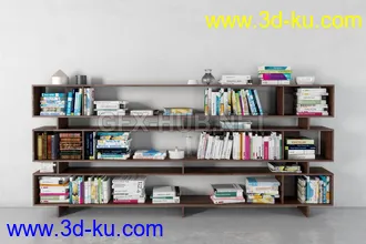 书架,书本,书箱,书柜,油画,画册等模型合集的图片
