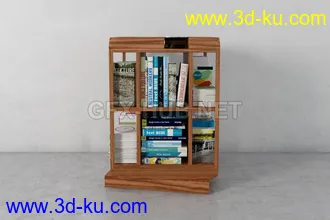 书架,书本,书箱,书柜,油画,画册等模型合集的图片